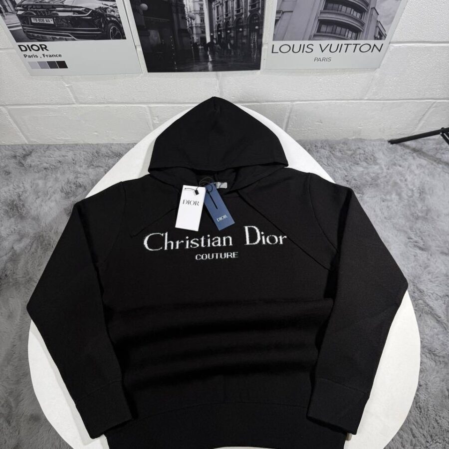 CHRISTIAN DIOR KNITTED HOODIE
