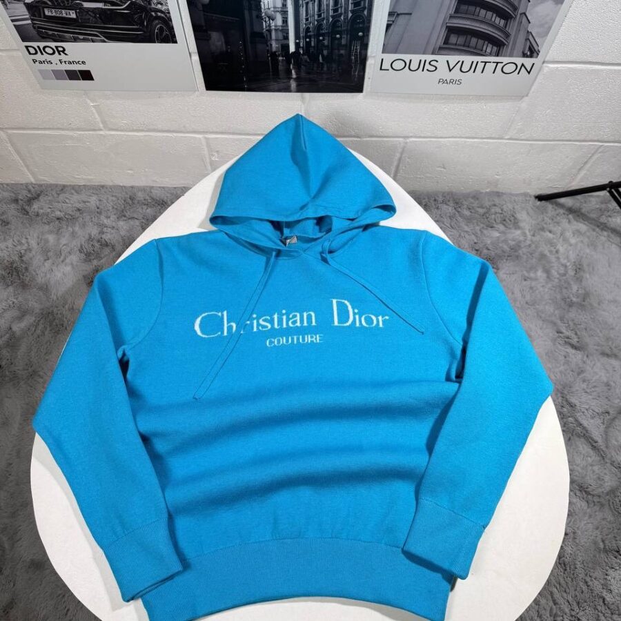 CHRISTIAN DIOR KNITTED HOODIE